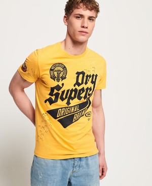 Superdry Legion Férfi Pólók Arany | MIBSH9462